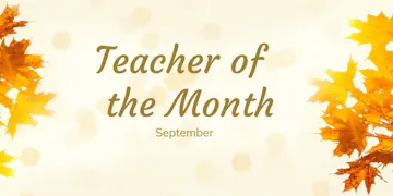 September 2022 National Teacher of the Month Featured Image