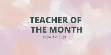February 2023 National Teacher of the Month Featured Image