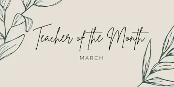 March 2023 National Teacher of the Month