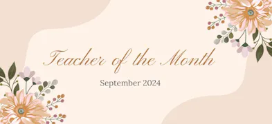 September 2024 National Teacher of the Month