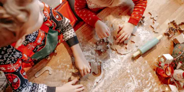 Children enjoying making fun Christmas recipes and making lifelong memories!