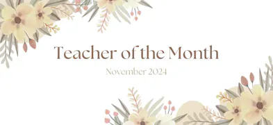 November 2024 National Teacher of the Month Featured Image