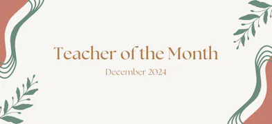 December 2024 National Teacher of the Month Featured Image