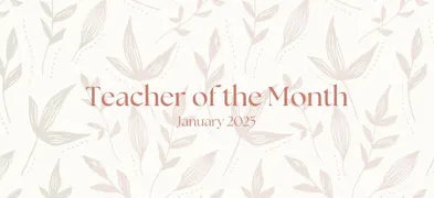 January 2025 National Teacher of the Month Featured Image