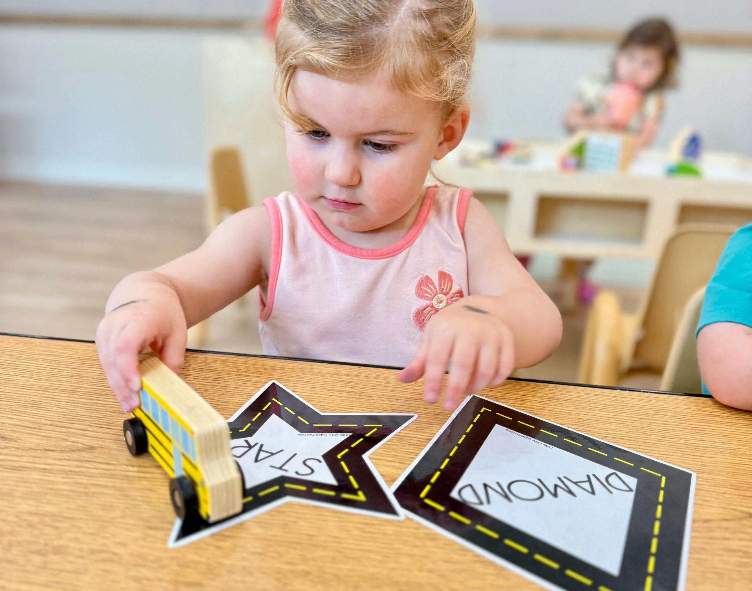 This little girl is learning life skills in preschool!