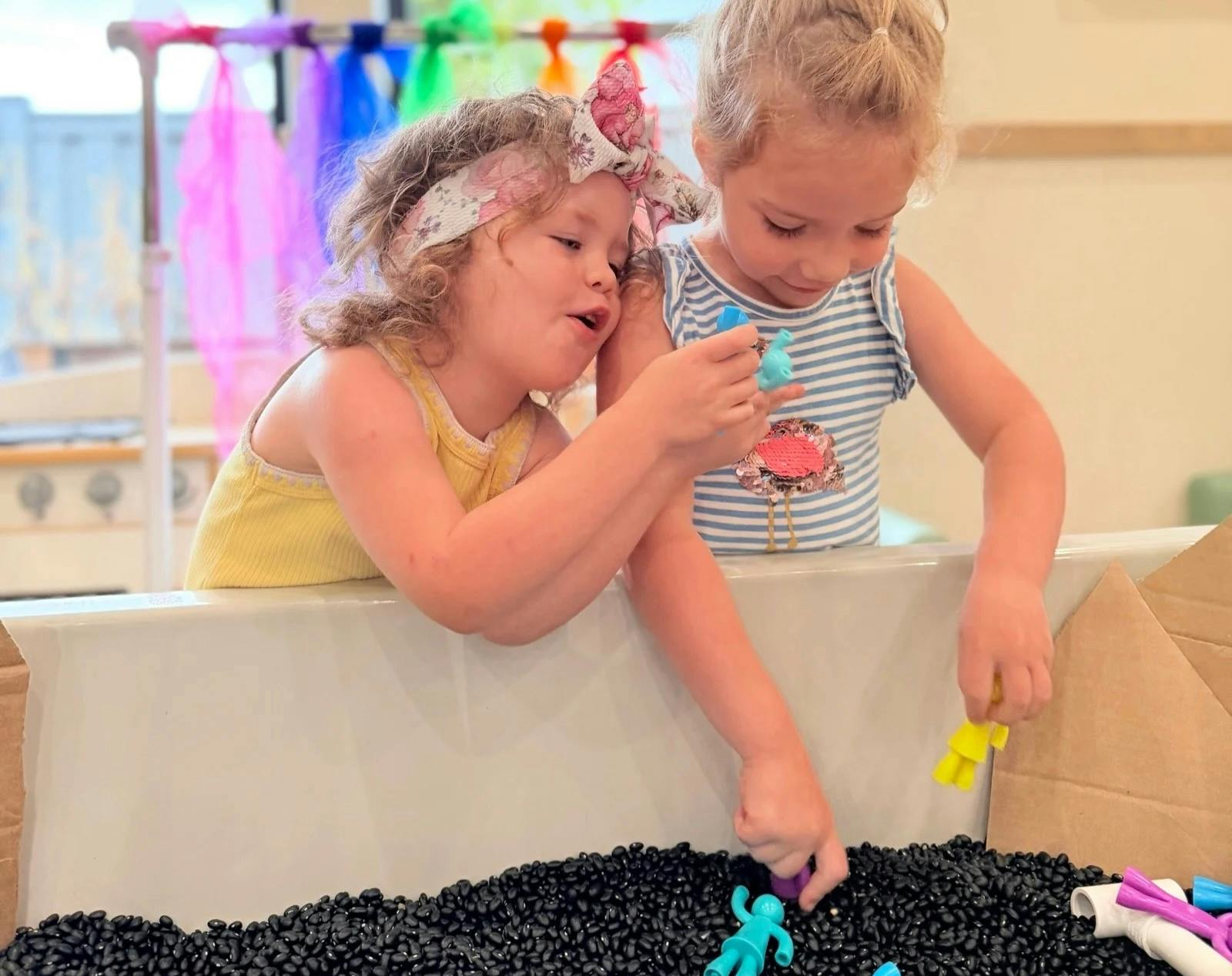 Play-based learning is hard at work at Little Sunshine's Playhouse!